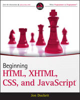 Jacket Image for Beginning HTML, XHTML, CSS, and JavaScript