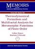 Jacket image for Thermodynamical Formalism and Multifractal Analysis for Meromorphic Functions of Finite Order
